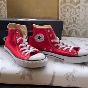 Red High Top Chuck Taylor Converse